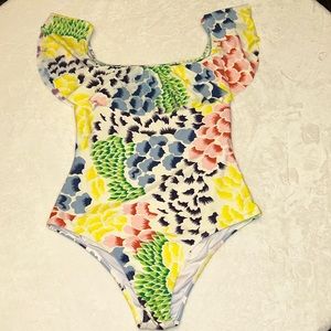Cupshe Colorful Floral One Piece Swimsuit
